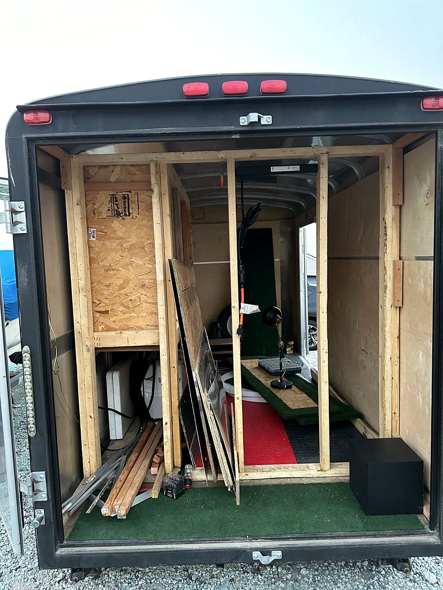 Building out the interior of the first trailer